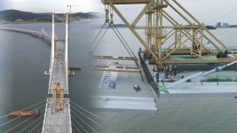 제3연륙교 상판 연결 완료…시너지 효과 기대