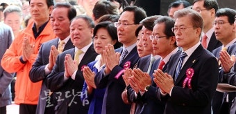 부처님오신날, 합장한 대통령 후보들