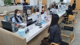 한솔동행정복지센터 민원창구 가림막 설치