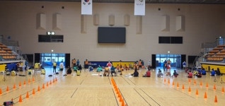 충남소방 우정공무원교육원에서 체력시험