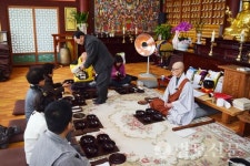 공주 여명사, 발우공양 체험행사 개최