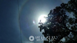 사리 환지본처한 조계사에 나툰 햇무리