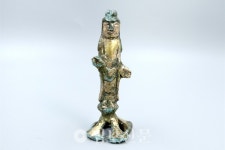 홍성 절터서 통일신라 때 제작된 7cm 크기 금동불 출토