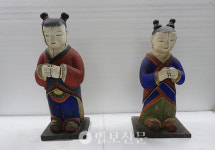14. 해남 미황사 목조동자상 7구 및 진주 청곡사 목조동자상 2구