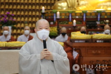 통도사 마산포교당 정법사, 백중 맞아 장삼으로 승보 공양
