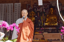 아산 세심사, 극락보전 낙성 및 삼존불 점안