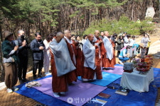 경주 열암곡 마애불 윤달 3·7일 특별기도 입재식