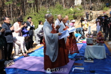 경주 열암곡 마애불 윤달 3·7일 특별기도 입재식