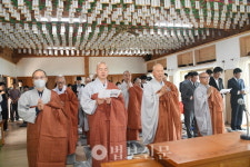 완도 신흥사, 삼층석탑 점안식 봉행