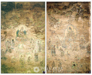 44. 유림석굴 제3굴 문수·보현보살변