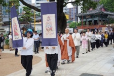 조계사, 제10회 연꽃축제 개막…마음의 평안 얻길