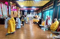 일붕선교종 전 총무원장 경원 대종사 49재 엄수