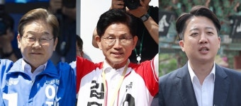 이재명-김문수-이준석, PK서 표심 쟁탈전