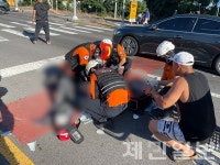 남원읍서 80대 오토바이 운전자 승용차와 충돌, 결국 숨져