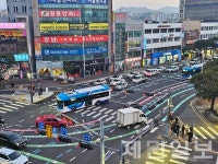 서광로 BRT 개통 이후 광양로터리 일대 교통 혼잡 지속