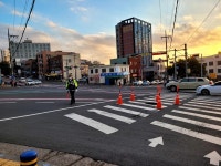 사라봉오거리 횡단보도 싱크홀 발생…안전조치