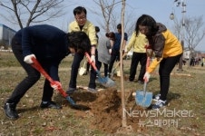 광주 광산구, 옥동1근린공원서 나무심기 행사