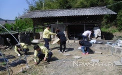 임실군 청웅면 공무원 봉사단, 어버이날 맞아 봉사활동