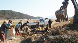 고성군 마암면 장산마을, 새해맞이 마을 하천환경 정비