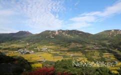 가을 내려앉은 산청 황매산 다랭이논