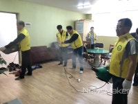광산구 신가동, 경로당 14곳 소독·청소 봉사