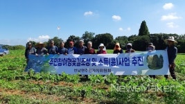 나주시 반남면, 지역 꽃길 가꾸기 구슬땀