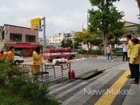 부안군 상하수도사업소, 청사 화재진압 역량강화 합동소방훈련