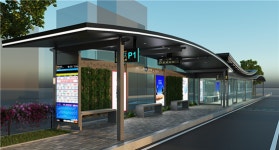 서울시 버스정류소 공기청정기 · 와이파이 · 충전기 설치