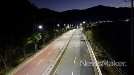 밀양시, LED가로등 교체로 부북 사포로 구간 밝게 개선
