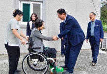 김한종 장성군수, 추석 연휴 현장 근로자 격려
