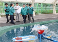 정인화 광양시장, 백운제테마공원 물체험장 개선공사 현장 점검