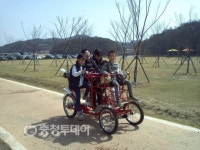 금강신관공원 이색자전거 인기