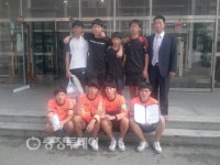 옥천중 황금발들 충북 최강 등극