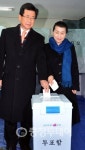 영하 9도의 날씨에도 투표열기는 후끈