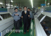 홍성열 증평군수 기업체 방문