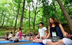 맑은 공기 마시며 숲태교