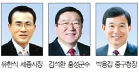 유한식·김석환·박용갑 WLFD 자유장 수상