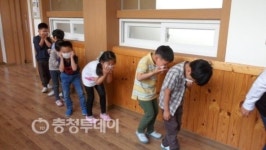 진천 구정초 지진·화재 대비 대피훈련