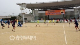 지역 족구人 둥근 공으로 한마음