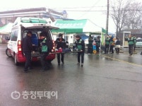 당진시 면천면·합덕119안전센터 ‘합동소방훈련’ 실시