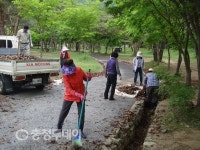 단양 대잠리 소선암 자연발생유원지 운영 앞두고 환경정비