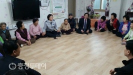 공주 계룡파출소 노인회관 방문 치안설명회