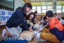 영동 부용초 대피훈련·심폐소생술 교육