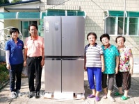 세영종합건설 이환영 대표 충주 어림경로당 냉장고 기증