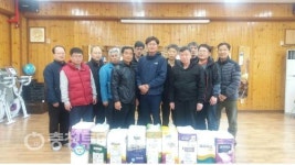 질병관리본부 홍지복 주무관 늘푸른집 방문·후원품 전달