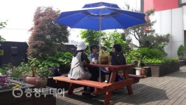 이곳이 주민센터 맞나요?… 충주연수동 정원 눈길