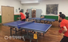 청주 가경동 주민자치위원회 탁구교실 인기