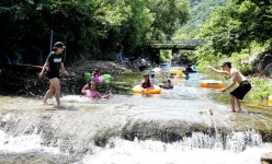 서산 용현계곡 휴가철 맞아 피서객으로 북적