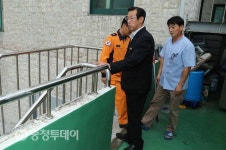 이일용 청양소방서장 청양요양병원 방문 점검