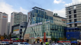 아산 충무병원 화재 발생…환자 등 200여명 긴급대피 소동
